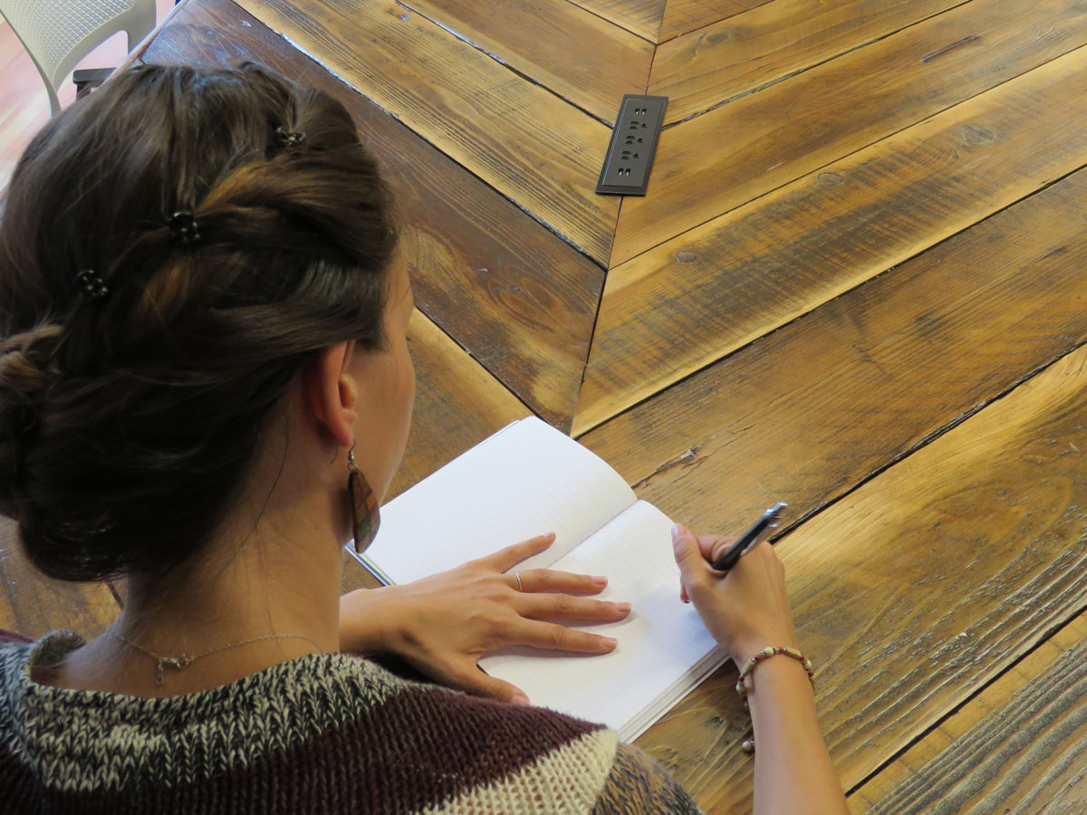 Writing-in-notebook